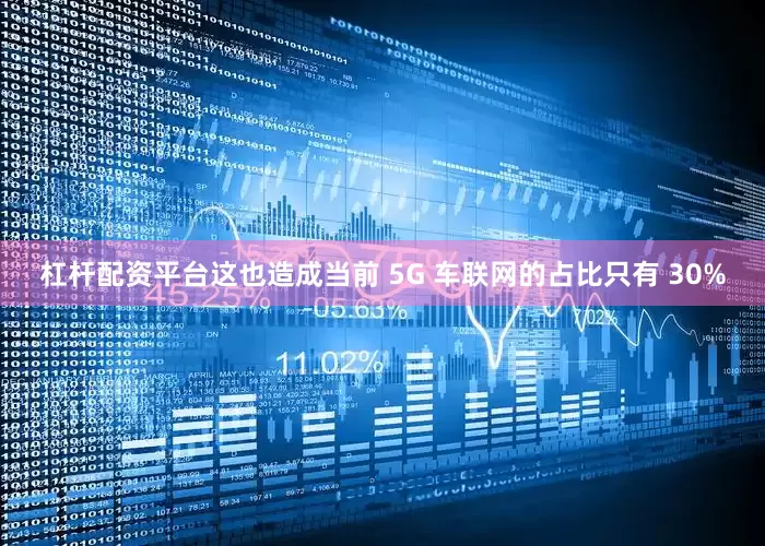 杠杆配资平台这也造成当前 5G 车联网的占比只有 30%