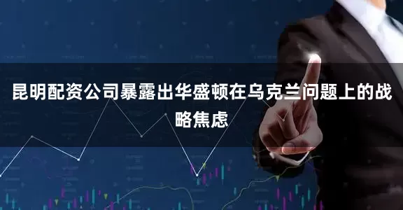 昆明配资公司暴露出华盛顿在乌克兰问题上的战略焦虑