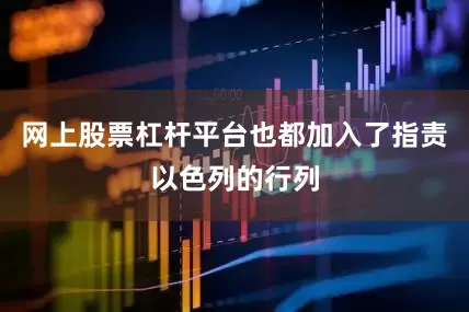 网上股票杠杆平台也都加入了指责以色列的行列
